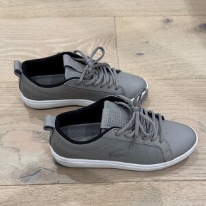 Lacoste Women’s Light Gray Sneakers, very versatile could be worn by men & women